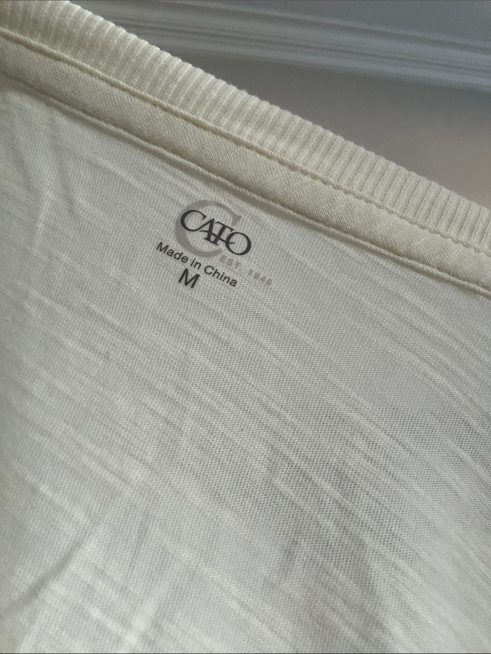 Cato Men’s Crewneck Sweater in Off-White
